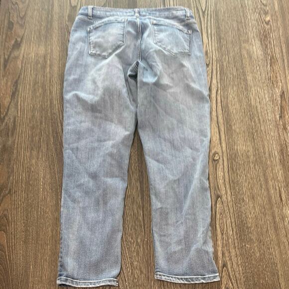 Vintage America Womens Boyfriend Jeans Mid Rise Denim Light Wash Blue Size 4/27 - Picture 9 of 11